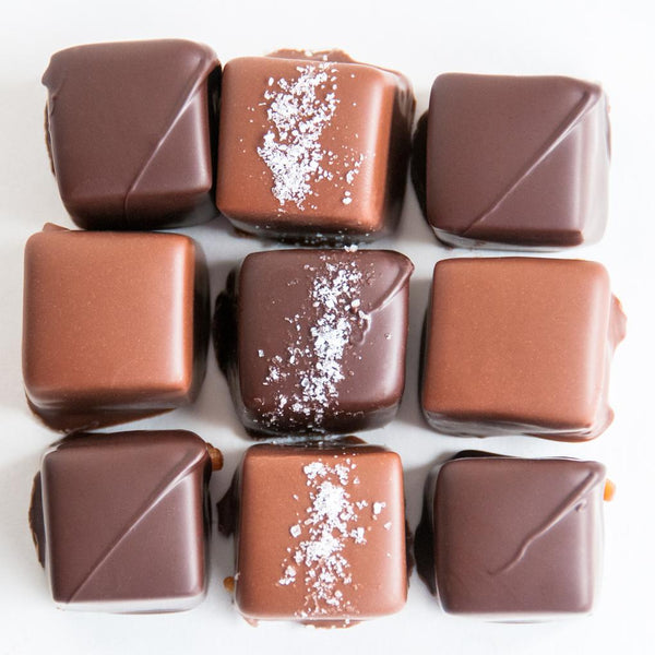 15-piece assorted dipped caramels